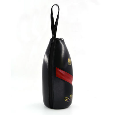 بسته بندی شراب Pu Leather 600D Polyester EVA موارد بسته بندی شراب با بند