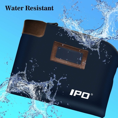 کیف پول ضد آب با قفل و 2 کليد، 11 x 8.6 اينچ، کيف اسناد پارچه اي، کيف پول بانکي با زپ،