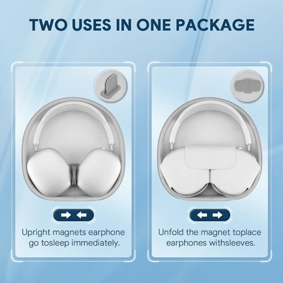 کیف هوشمند برای اپل AirPods Max از حالت خواب پشتیبانی می کند، سازمان دهنده سخت کیف ذخیره سازی پوشه سفر قابل حمل