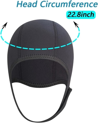 2.5mm Neoprene Dive Cap کلاه غواصی، کلاه غواصی، کلاه لباس مرطوب گرمی با بند چانه، کلاه ضد بادی برای گشت و گذار