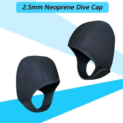 2.5mm Neoprene Dive Cap کلاه غواصی، کلاه غواصی، کلاه لباس مرطوب گرمی با بند چانه، کلاه ضد بادی برای گشت و گذار
