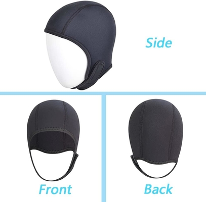 2.5mm Neoprene Dive Cap کلاه غواصی، کلاه غواصی، کلاه لباس مرطوب گرمی با بند چانه، کلاه ضد بادی برای گشت و گذار