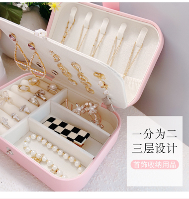 جعبه ی ذخیره ی جواهرات EUROPEAN JEWELRY LARGE Capacity RING Storage GIFT BOX INNER PACKING جعبه ی جواهرات
