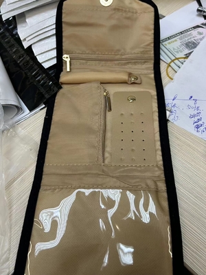 کیف جواهرات تاشو کیف جواهرات حمل و نقل کیف ذخیره جواهرات چند حلقه گوشواره های جواهرات