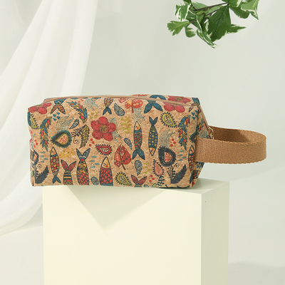 VINTAGE TRUE WOOD PRINT CORK MONEY PURSE BORK PRINT MONEY BAG KEY SMALL SQUARE BAG NOSTALGIA BAG (باکس کوچک مربع و کوچک و کوچک و مربع)