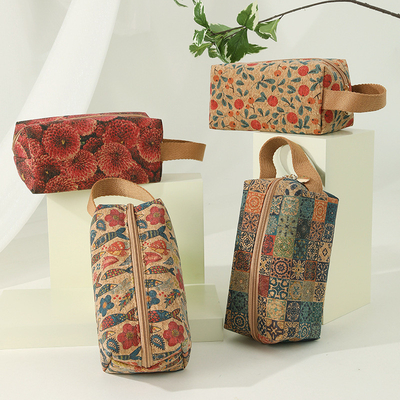 VINTAGE TRUE WOOD PRINT CORK MONEY PURSE BORK PRINT MONEY BAG KEY SMALL SQUARE BAG NOSTALGIA BAG (باکس کوچک مربع و کوچک و کوچک و مربع)