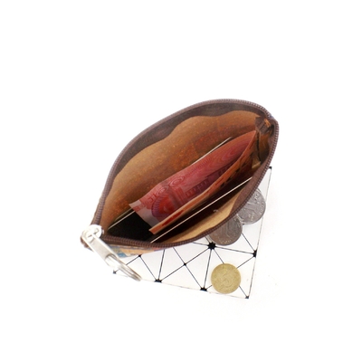 VINTAGE TRUE WOOD PRINT CORK MONEY PURSE BORK PRINT COIN BAG KEY SMALL SQUARE BAG Casual NOSTALGIA Clutch BAG (بسته از چوبی و چوبی)
