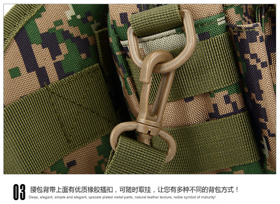 CAMO OUTDOOR کمربند کوچک می تواند جدا شود سه استفاده ترکیب کمربند ورزش کمربند تاکتیکی پوشش کمربند تک نمایش