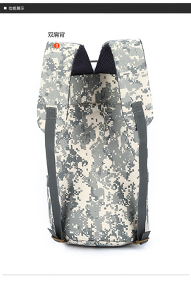 CAMO دو بار شانه بالکت کیسه ظرفیت بزرگ در خارج از خانه CAMO کوله پشتی تک شانه کوله پشتی مسافرت