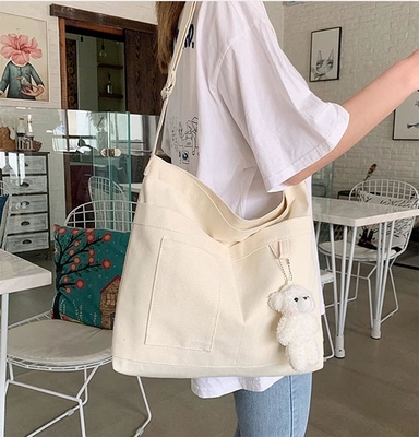 برند: کیشپشیک کوله کتان اقتصادی،کوله شانه ی زنانه ای با 3 جیب خارجی