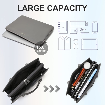 کیلی 4PC مجموعه ی کیسه ی لپ تاپ برای زنان چمدان بزرگ لپ تاپ کیف با پورت شارژ USB