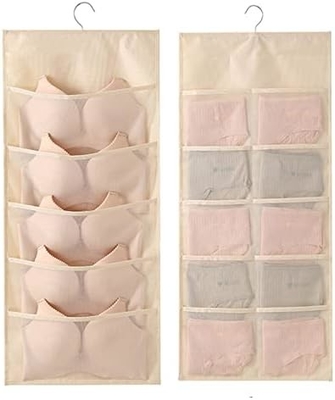 LIREX BRA ذخيره ساز با 10 جيب، 1 بسته پوشاک زیرنویس تاشو ساز برای کمد لباس