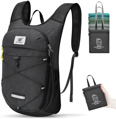SKYSPER کوله پشتی قابل تاشو برای پیاده روی - 10L کوله پشتی کوچک سبک وزن روزانه کوله پشتی مسافرت قابل تنفس برای مردان زنان