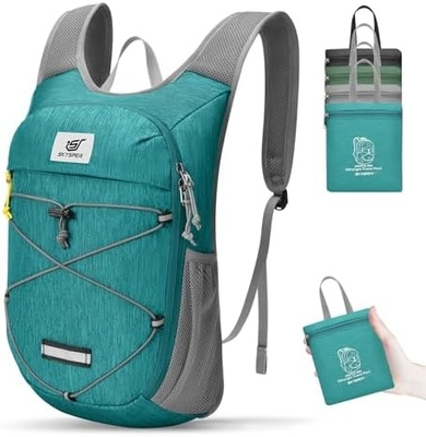 SKYSPER کوله پشتی قابل تاشو برای پیاده روی - 10L کوله پشتی کوچک سبک وزن روزانه کوله پشتی مسافرت قابل تنفس برای مردان زنان