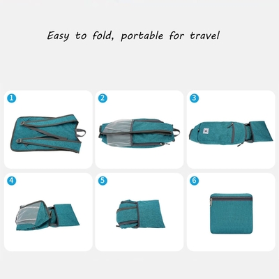 کوله پشتی پیاده روی 15L Ultralight Lightweight Packable کوله پشتی پیاده روی مقاوم در آب کوله پشتی قابل تاشو برای سفر (گری)