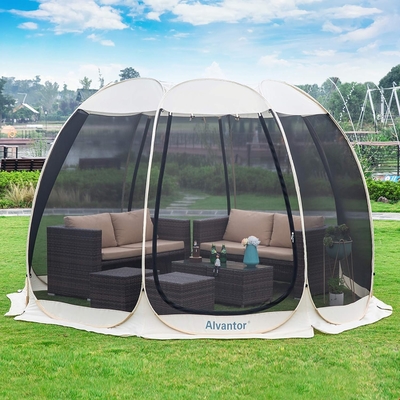 Alvantor Screen House Room Camping Tent Outdoor Canopy Pop Up Sun Shade Hexagon Shelter Mesh دیوارهای ضد آب 6'x6'