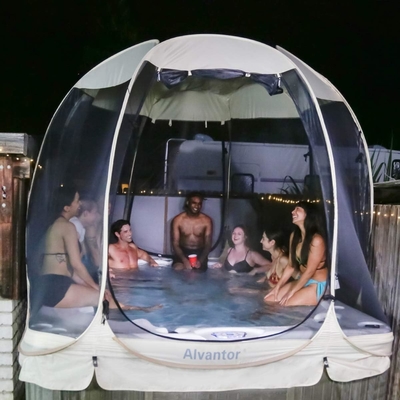 Alvantor Screen House Room Camping Tent Outdoor Canopy Pop Up Sun Shade Hexagon Shelter Mesh دیوارهای ضد آب 6'x6'