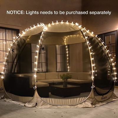 Alvantor Screen House Room Camping Tent Outdoor Canopy Pop Up Sun Shade Hexagon Shelter Mesh دیوارهای ضد آب 6'x6'