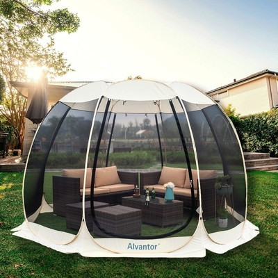 Alvantor Screen House Room Camping Tent Outdoor Canopy Pop Up Sun Shade Hexagon Shelter Mesh دیوارهای ضد آب 6'x6'