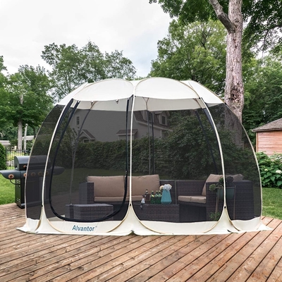 Alvantor Screen House Room Camping Tent Outdoor Canopy Pop Up Sun Shade Hexagon Shelter Mesh دیوارهای ضد آب 6'x6'