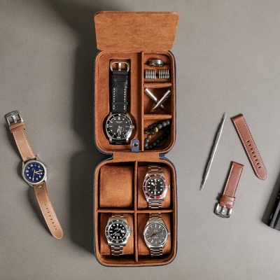 ROTHWELL 5 Watch Travel Case Storage Organizer برای 5 ساعت