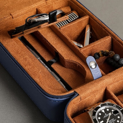 ROTHWELL 5 Watch Travel Case Storage Organizer برای 5 ساعت