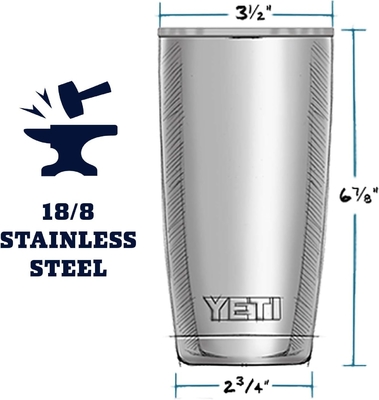 Rambler 20 اونس فولاد ضد زنگ خلاء عایق Tumbler w/MagSlider کاپ