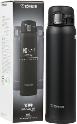 Zojirushi SM-SA60BA فولاد ضد زنگ فنجان خلاء عایق، 1 شمارش (پاک کردن از 1), سیاه, 20 اونس