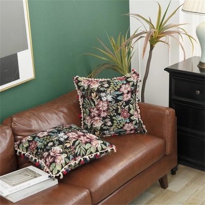 پوشک بال مغربی بال بال بال جانبی تاسیل آمریکایی Tassel Side Cushion Office Cushion Cover