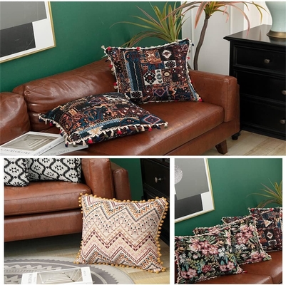 پوشک بال مغربی بال بال بال جانبی تاسیل آمریکایی Tassel Side Cushion Office Cushion Cover