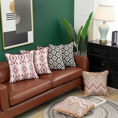 پوشک بال مغربی بال بال بال جانبی تاسیل آمریکایی Tassel Side Cushion Office Cushion Cover