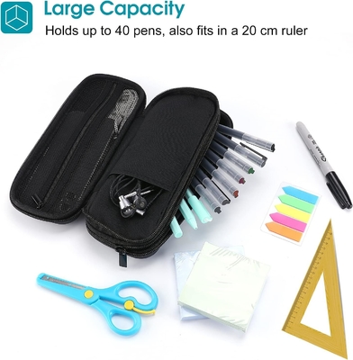 ProCase Pen Pencil Case، 2-layer EVA Zipper Pencil Box Pouch ظرفیت بزرگ ذخیره سازی ادوات اداری برای مدرسه