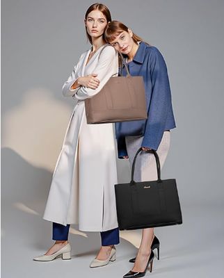 Laptop Bag for Women, Computer Work Tote Bag, Business Shoulder Handbag, Office Briefcase for Gift, Travel, Teacher