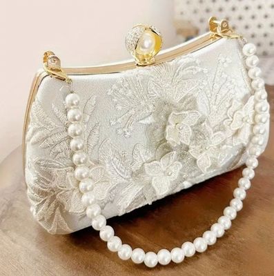 Red Evening Clutch Handbag No Pattern Style for Sophisticated Occasions