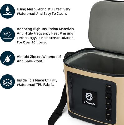 کیسه خنک کننده ضد آب چند منظوره با ساختار ضد نشت TPU، حفظ سرما تا ۲۴ ساعت و بندهای قابل تنظیم راحت برای استفاده متنوع