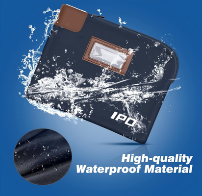 IPO Waterproof Cash Bag with Key Lock, 2 Pack Money Pouch Bank Deposit Bag,11 x 8.6 Inches,Men & Women's Locking Accessories Pouch for Cash, Portable Travel Money Pouch Protects Passports, Valuables