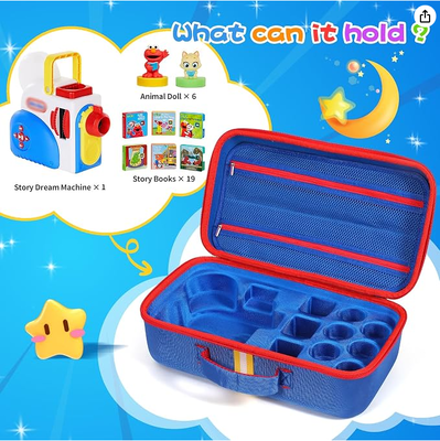کیف حمل سخت مناسب برای مجموعه کتاب‌های Little Tikes Story Dream Machine، کیف نگهداری مسافرتی بزرگ محافظ برای مجموعه شخصیت‌های داستان صوتی Real for Littles، (فقط جعبه)