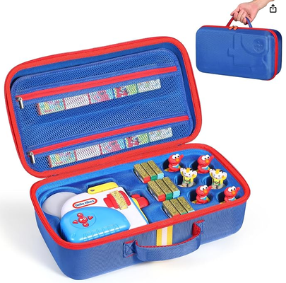 کیف حمل سخت مناسب برای مجموعه کتاب‌های Little Tikes Story Dream Machine، کیف نگهداری مسافرتی بزرگ محافظ برای مجموعه شخصیت‌های داستان صوتی Real for Littles، (فقط جعبه)
