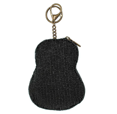 Beaded Coin Bag with Zipper Closure and Easy Open Hook Perfect for Organizing Coins Credit Cards and Small Personal Items