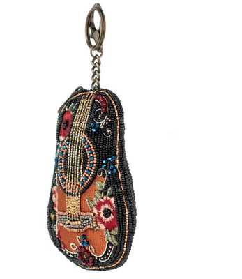 Beaded Coin Bag with Zipper Closure and Easy Open Hook Perfect for Organizing Coins Credit Cards and Small Personal Items