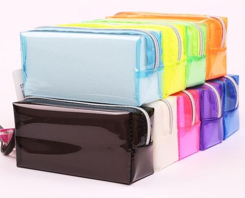 کیف مدادی پلاستیکی پلاستیکی EVA Transparent Pouch Pvc همراه با محفظه ها