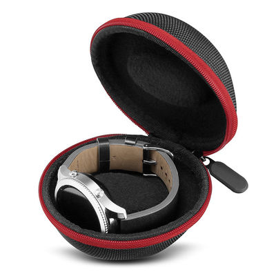 Zipper Closed EVA Watch Organizer Box 10.7x9.2x6.2 CM 1680D Nylon Surface