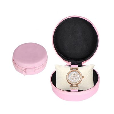 کیف مسافرتی ساعت مچی مردانه Pink Spandex PU Hard EVA Luxury Watch