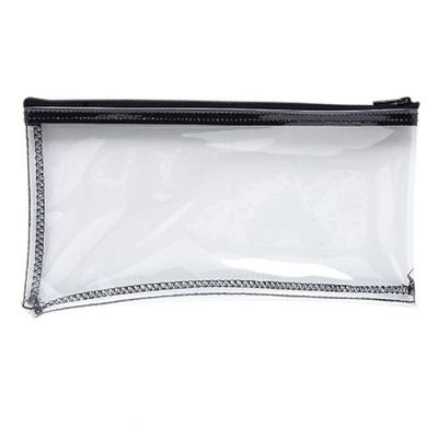 کیف های بانکی شفاف PVC Zipper کیسه های بانکی ضد آب کیف های ذخیره سازی سفارشی برای چک های بانکی موجود است کارت های شناسایی و ذخیره وسایل اداری