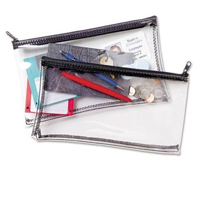 کیف های بانکی شفاف PVC Zipper کیسه های بانکی ضد آب کیف های ذخیره سازی سفارشی برای چک های بانکی موجود است کارت های شناسایی و ذخیره وسایل اداری