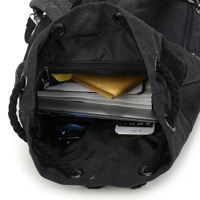 CE Travel Draw String کوله پشتی ضد آب کوچک 210D نایلون Canvas Travel Draw String کوله پشتی ضد آب Backpacking Backpacks با بند شانه