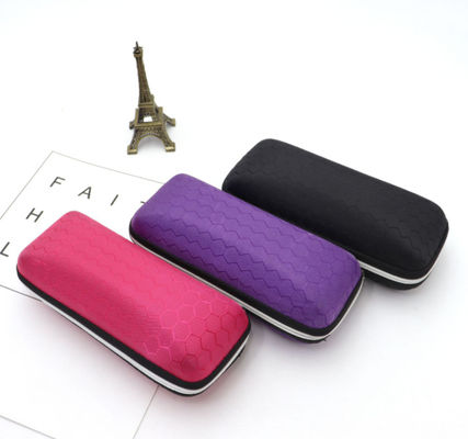زیپ PU Velvet EVA کیف محافظ سخت پوسته برای نگهداری عینک